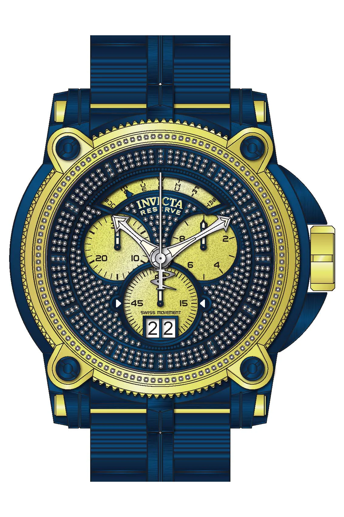 Parts for Invicta Sea Hunter Warrior Men Blue Label 42088 - Image 2