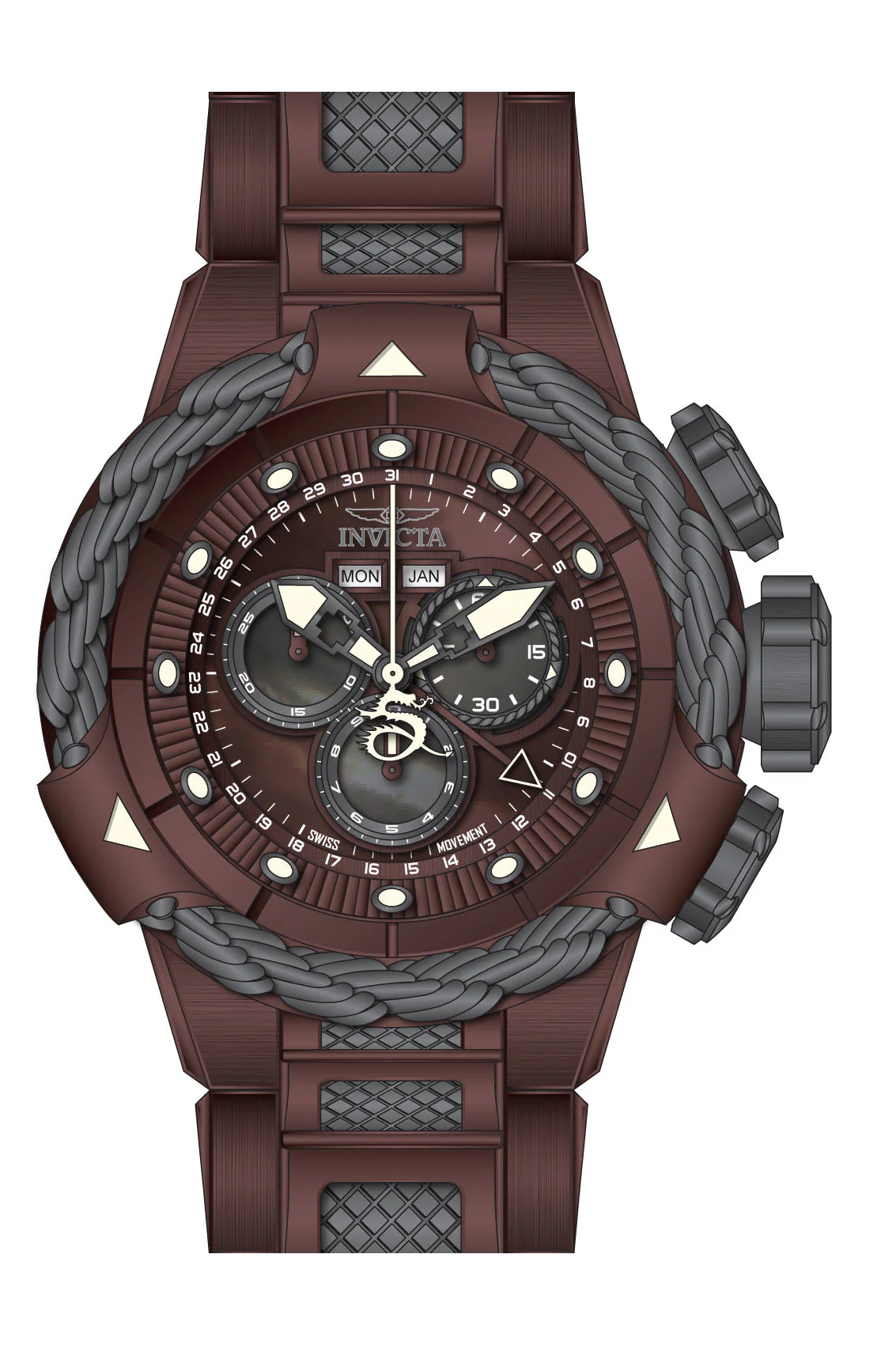Parts for Invicta Subaqua Alpha Men 36005 - Image 2