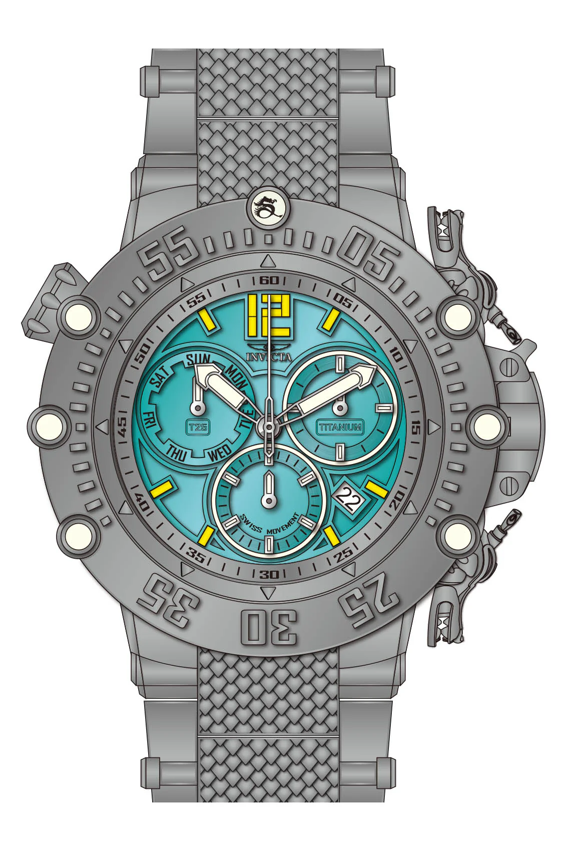 Parts for Invicta Subaqua Noma VII Men 43657 - Image 2