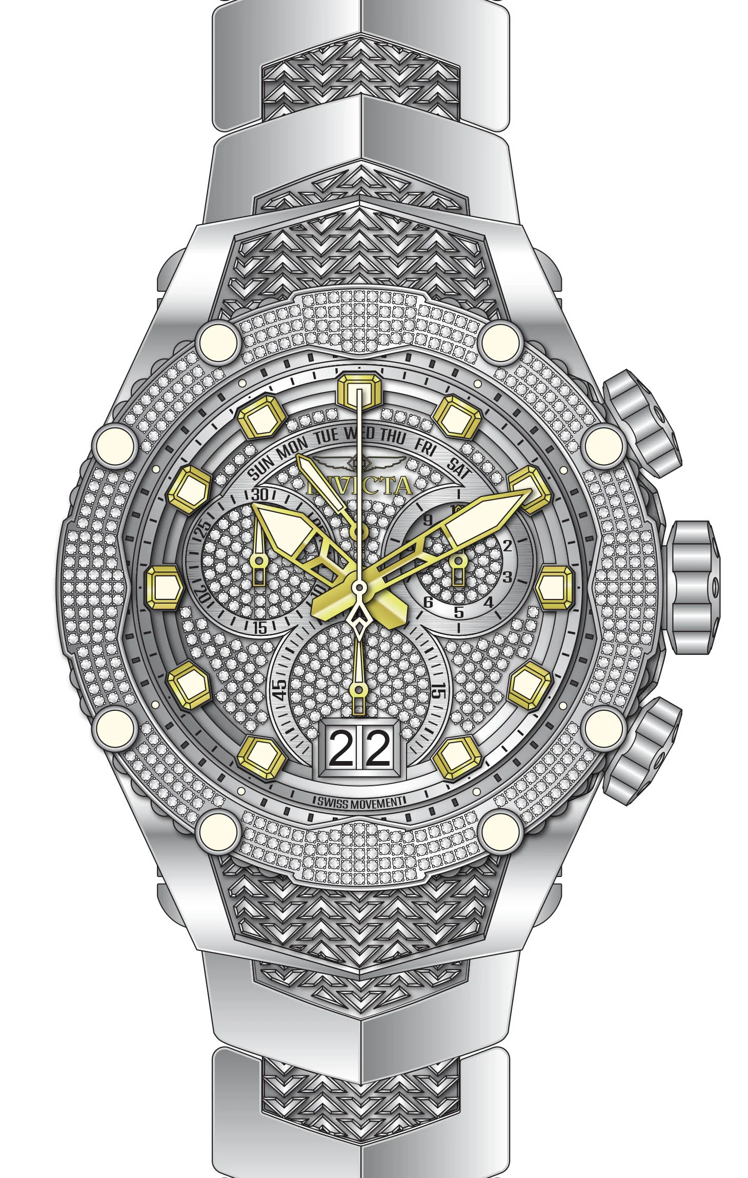Parts For Invicta Subaqua Noma VIII Men 50453