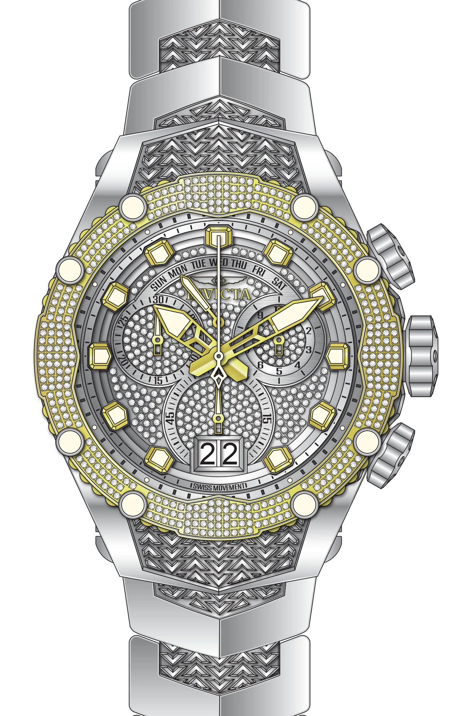 Parts For Invicta Subaqua Noma VIII Men 50455