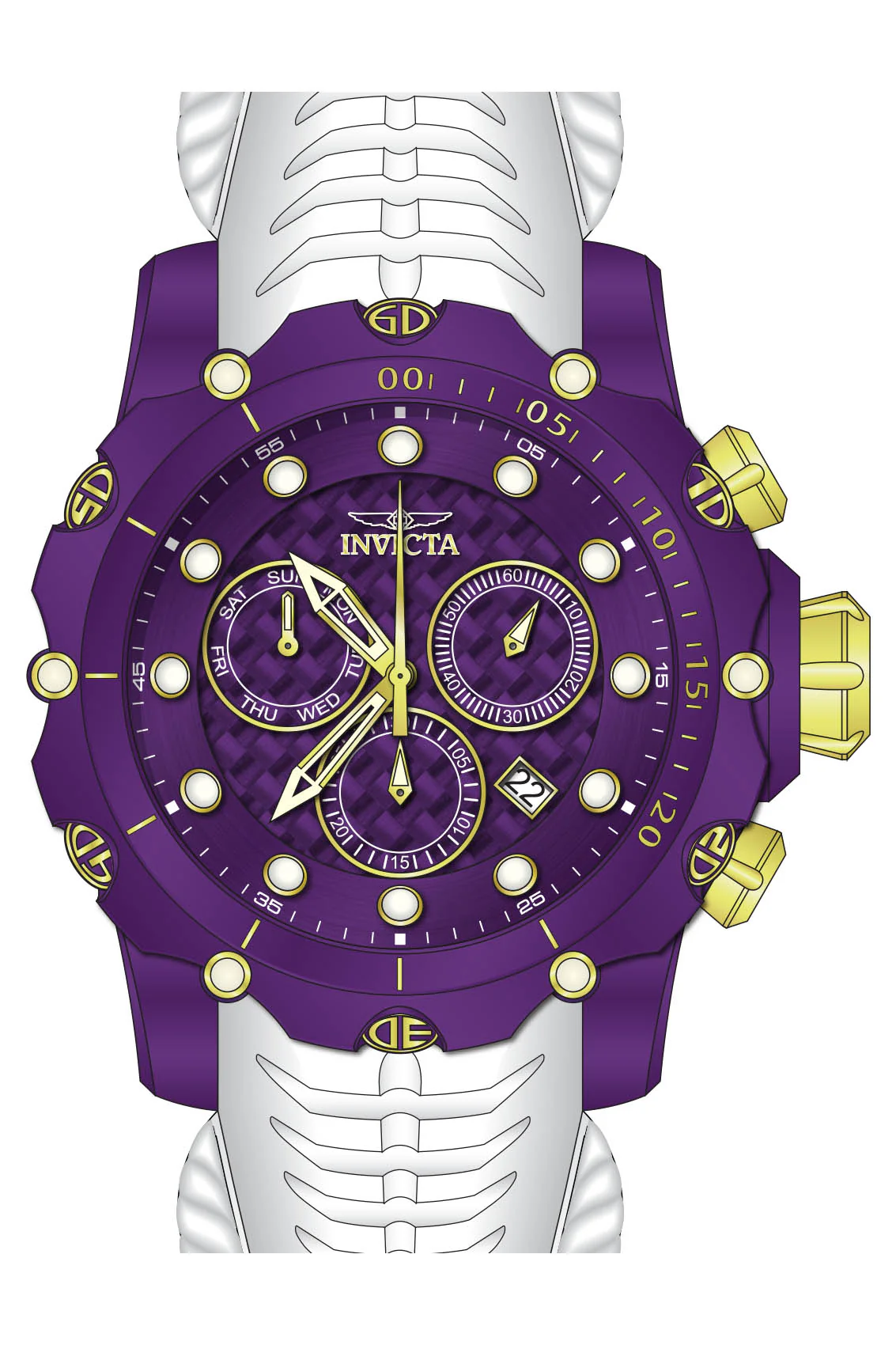 Parts for Invicta Venom Men Purple Label 43867 - Image 2